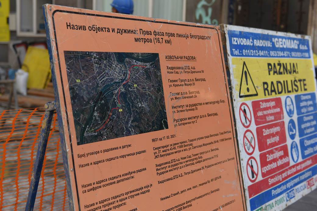 metro beograd radovi sremska ulica fotografije