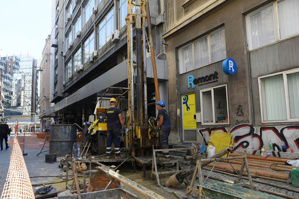 metro beograd radovi sremska ulica fotografije